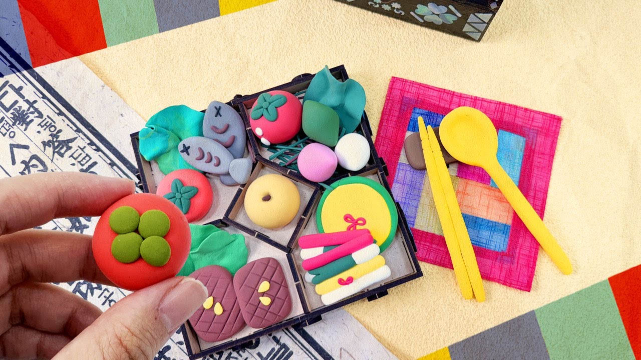 클레이로 한가위 음식 만들기!😁🍱 Korean Thanksgiving Day with clay Making food