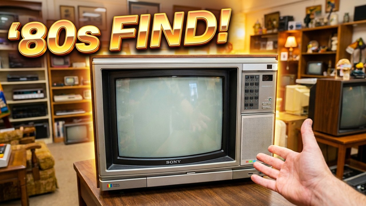 Exploring the Vintage Sony Trinitron KV 1746R Color TV | A Trip to the Past in a Thrift Shop.