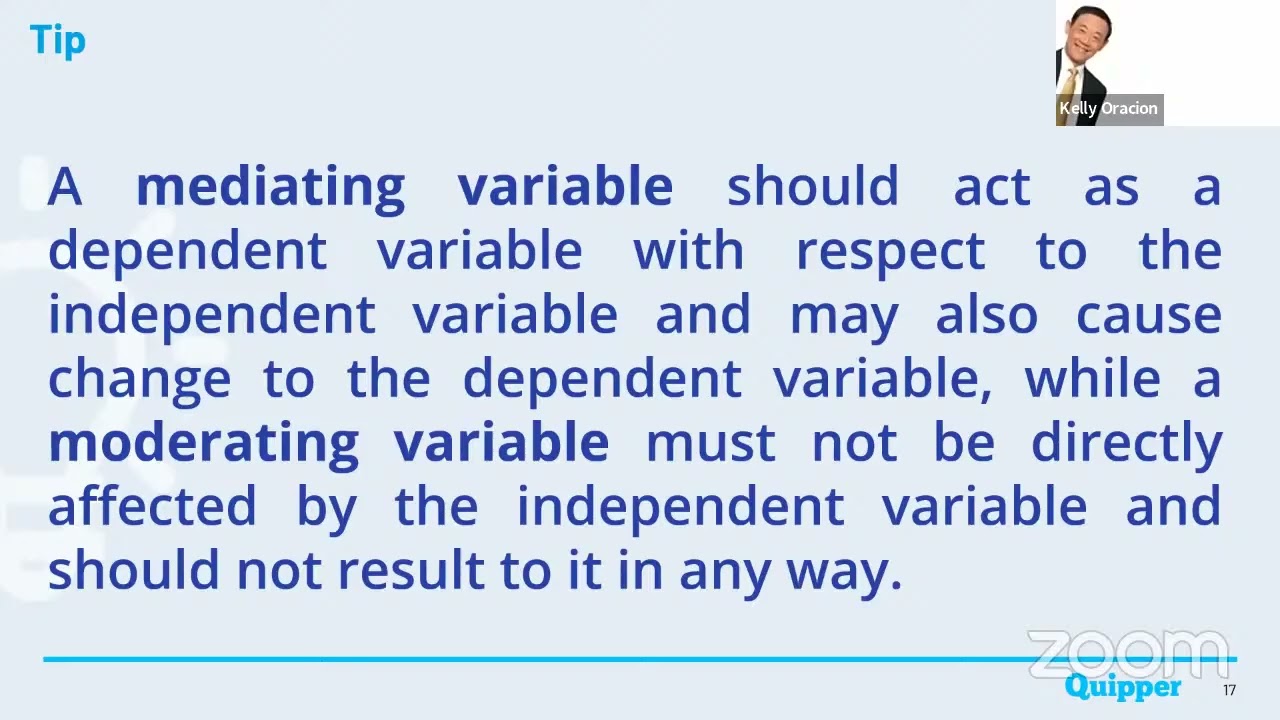 Variables in Quantitative Research
