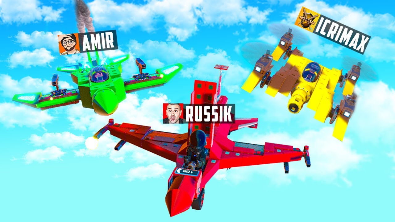 3000€ wer BESTES FLUGZEUG baut! (Trailmakers) gegen iCrimax und Amir