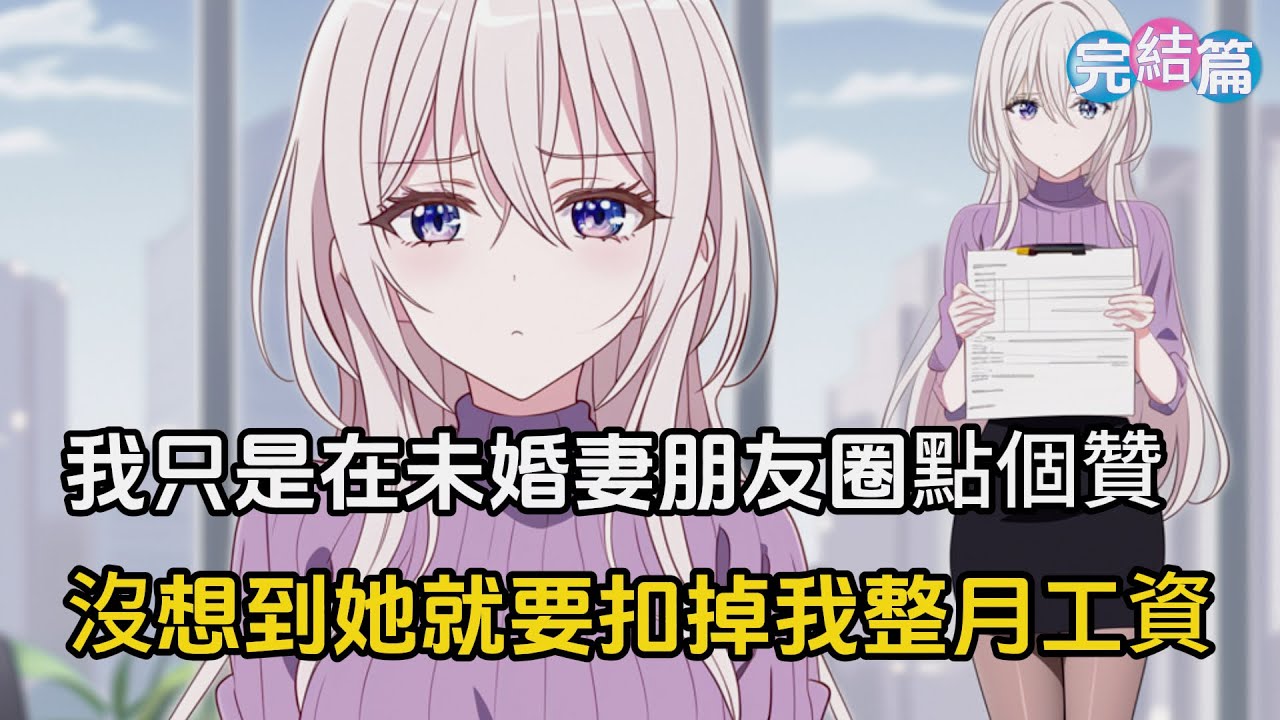 【完結文】我只是在未婚妻的朋友圈點了個贊，沒想到她當晚就召開緊急會議，以我擾亂公司秩序為藉口扣掉我整月的工資