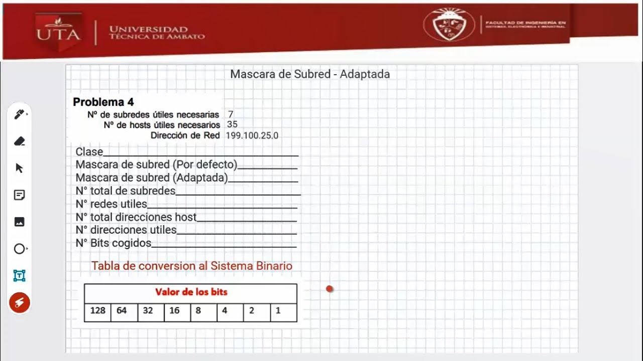 Mascara Subred Adaptada  Ejercicio4 | Espa&ntilde;ol