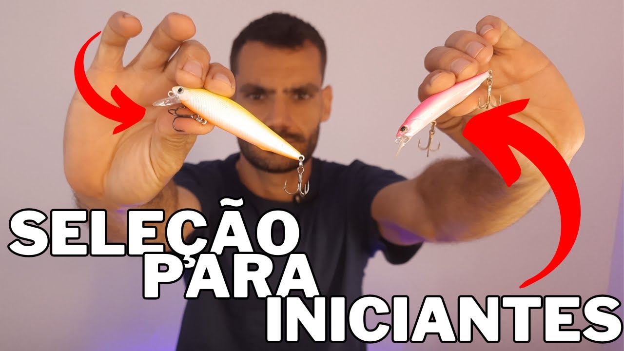 CONJUNTO DE ISCAS PARA INICIAR NA MODALIDADE. ISCA ARTIFICIAL DE PESCA F&Aacute;CEIS DE USAR.