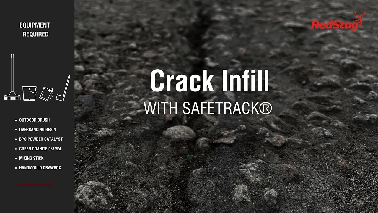 How to repair road surface cracks with 'Safetrack Crack Infill'  #roadmaintenance