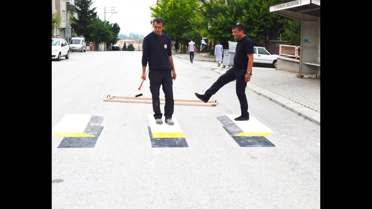 3 Boyutlu yaya yolu yapım şekli