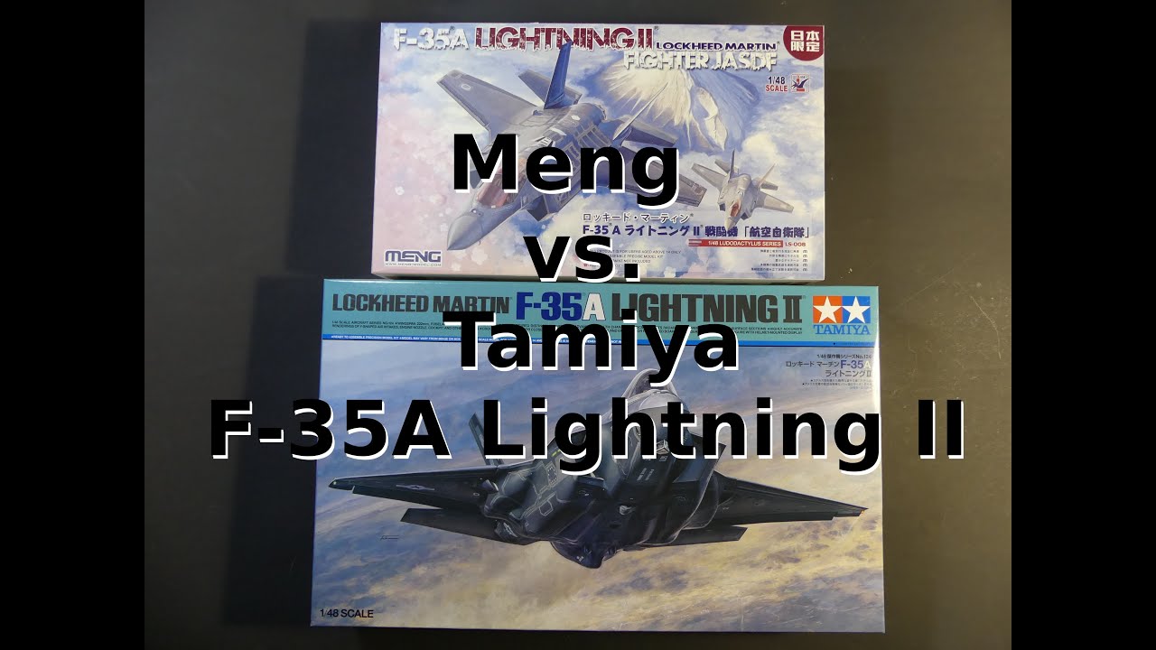 Tamiya F-35A vs Meng F-35 A 1/48 (Some comparison between manufacturers decisions)
