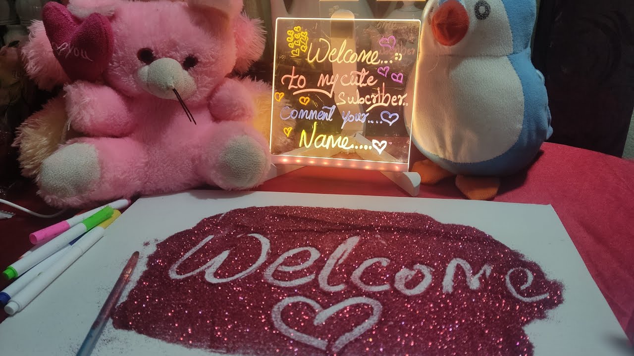 Come on, my dear subscribers, let's write your names...😍✨ welcome to my live📝