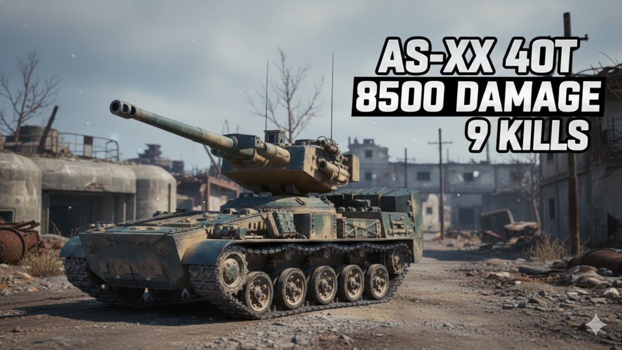 AS XX 40T I 9 KİLLS Düşman Hattına Sızabilirsen Sonuç  Böyle Olur #wot #worldoftanks #танкблиц