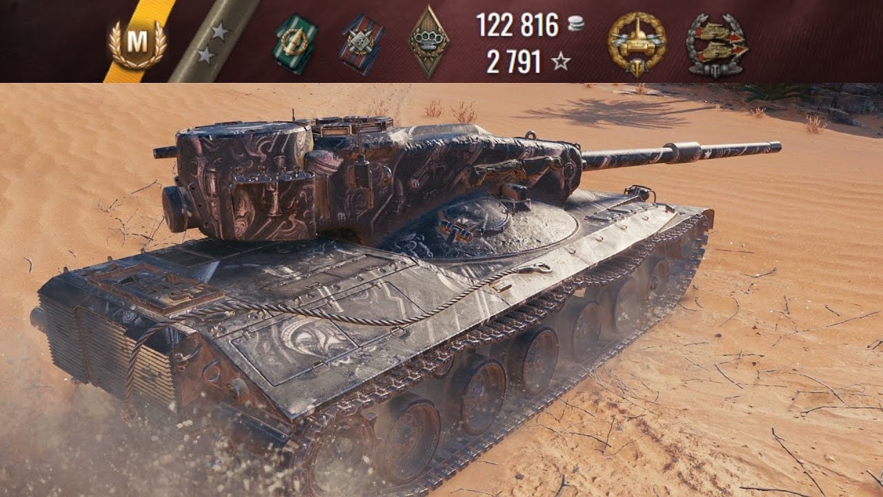 Concept 1B; Разрушительная Сила в Пустыне: 8.9K | World of Tanks