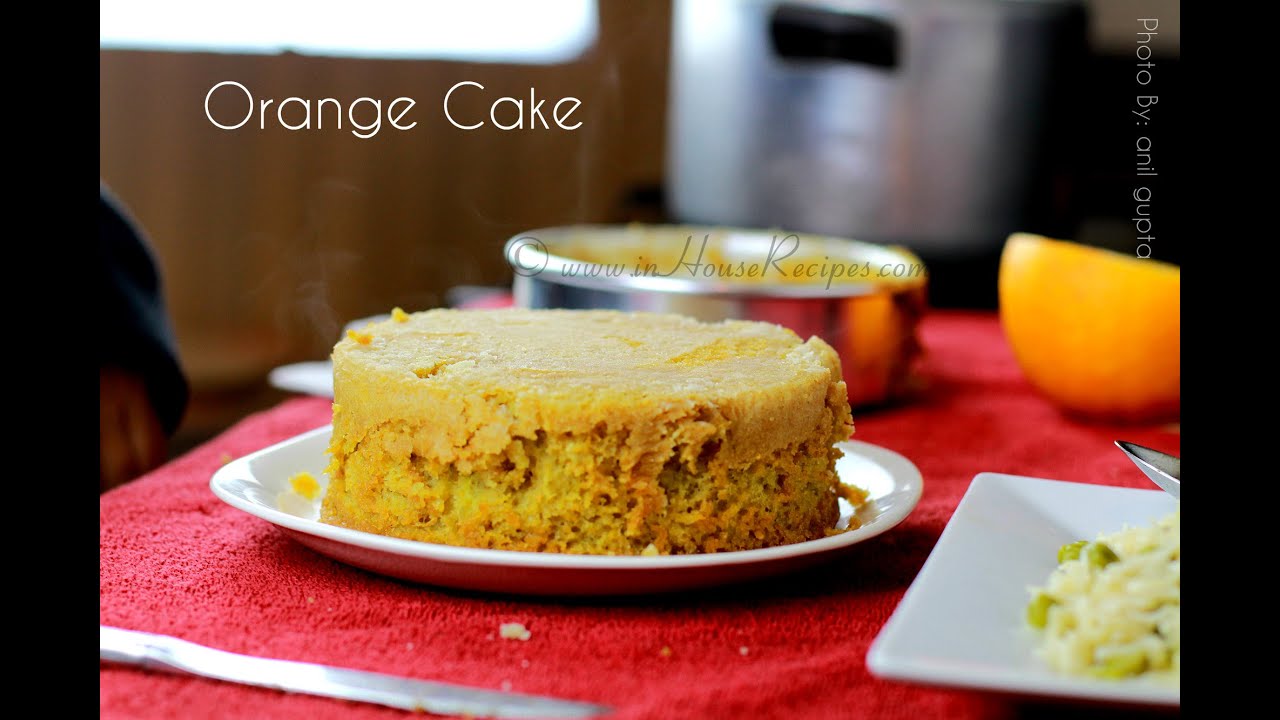 Orange Cake In Cooker Recipe - Hindi with English Subtitles - inHouseRecipes