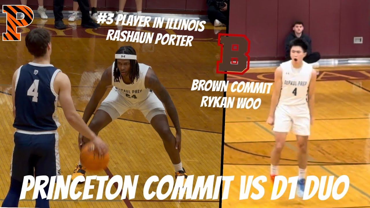 #3 PLAYER IN ILLINOIS & Rykan Woo TOOK OVER 🆚 Princeton Commit & New Trier | #2 DePaul vs New Trier🔥