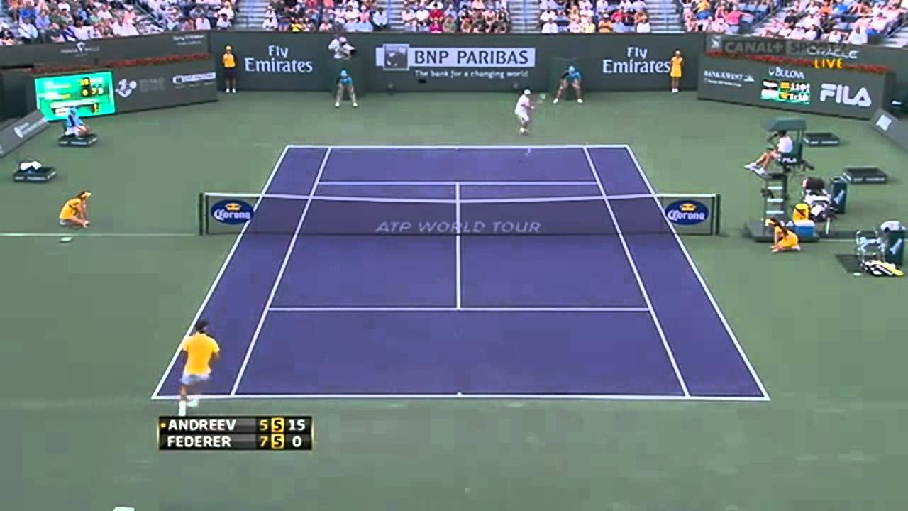 Federer vs Andreev ATP Indian Wells 2011*