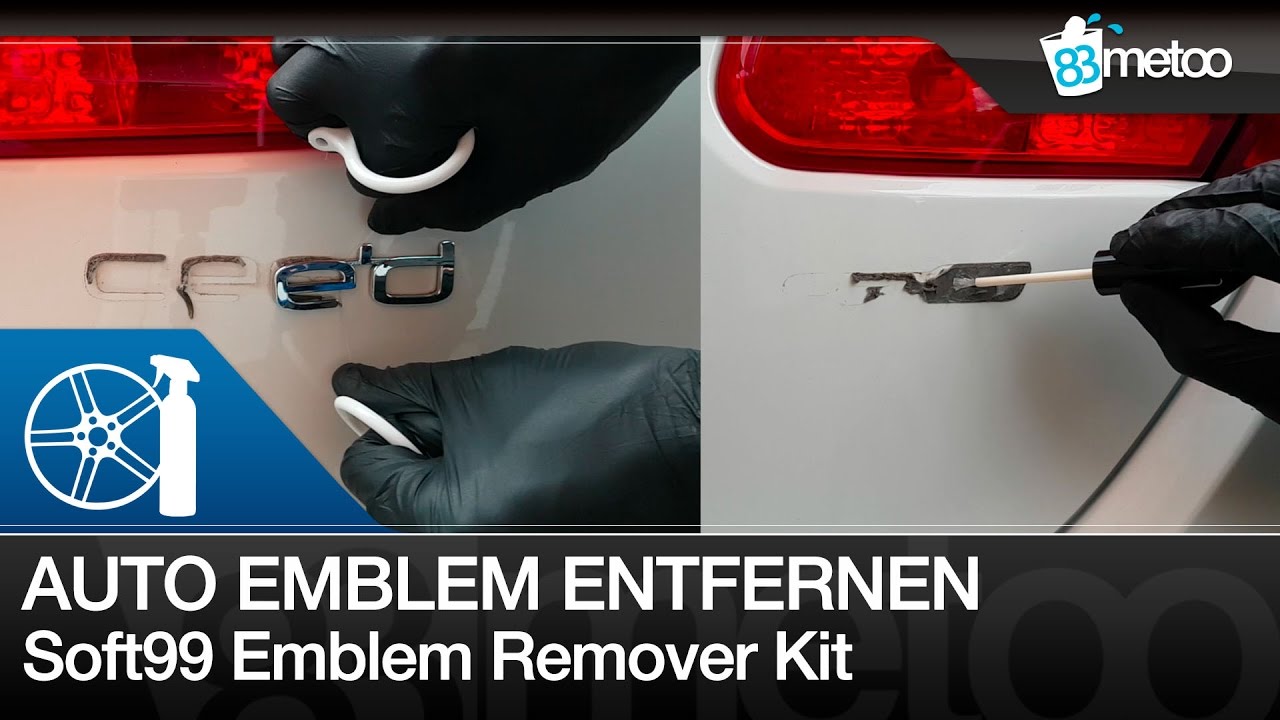 Schriftzug entfernen, Auto Emblem bzw. Logo spurlos entfernen | Soft99 Emblem Remover Kit