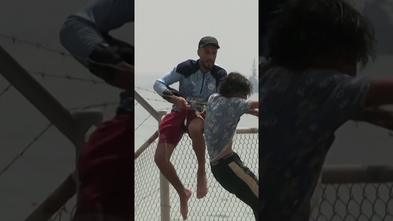 CHAOS at Ceuta Border as Migrants Surge Toward Spain #shorts