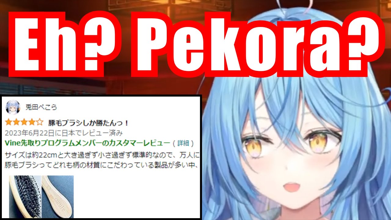 Lamy Accidentally Found Pekora's Review On Amazon