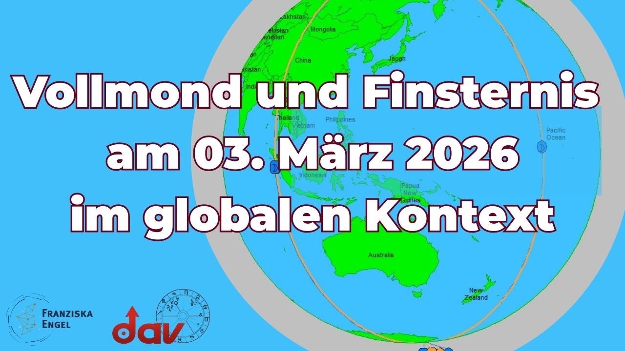 Vollmond und Finsternis im globalen Kontext – astrologisch analysiert und auf der Weltkarte verortet