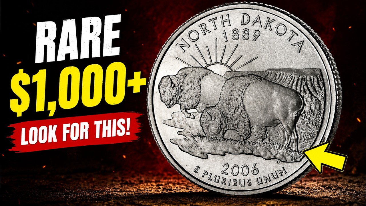 Top 5 Most Valuable State Quarter Dollar Coins Worth BIG Money! Check Your Collection NOW!