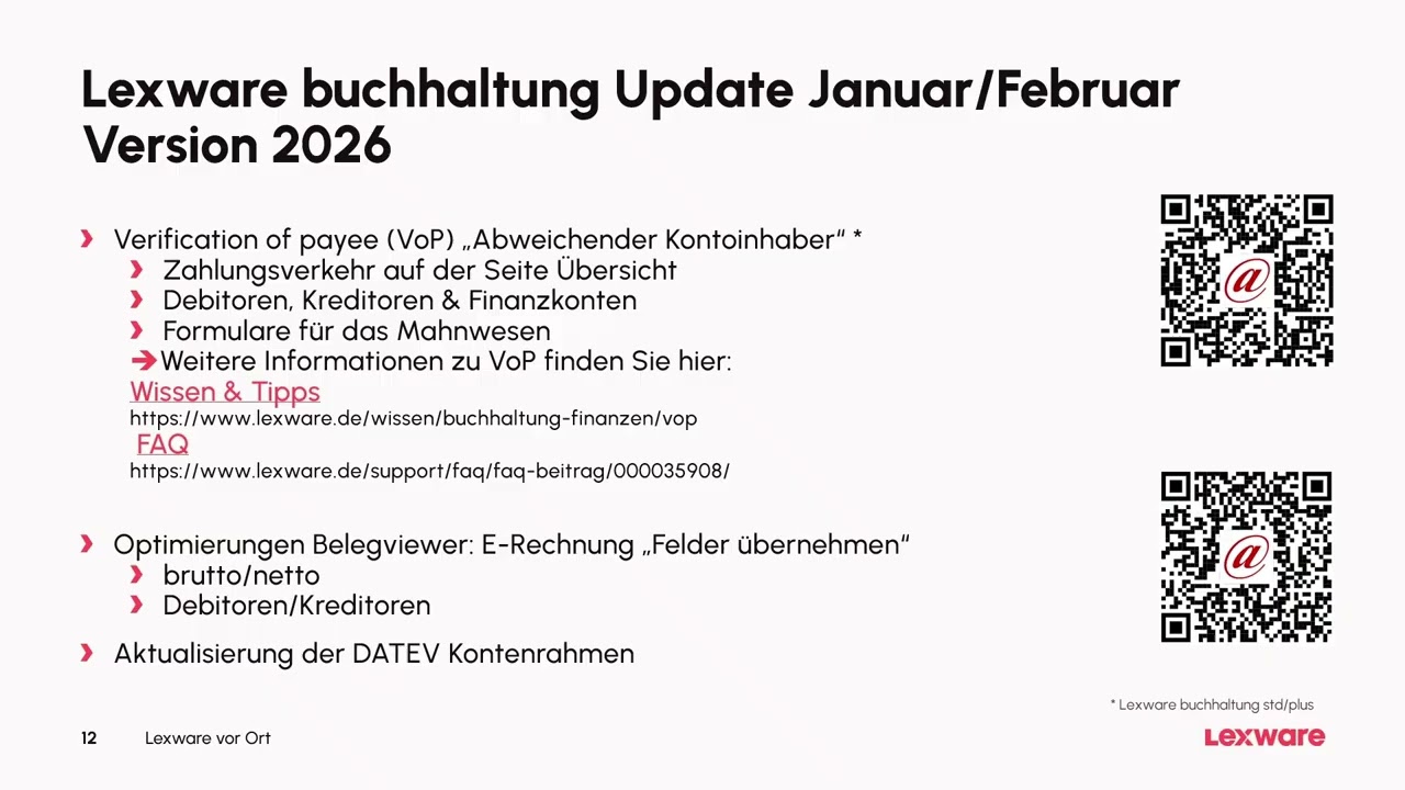 Lexware vor Ort - Neuerungen Lexware Buchhaltung 2026