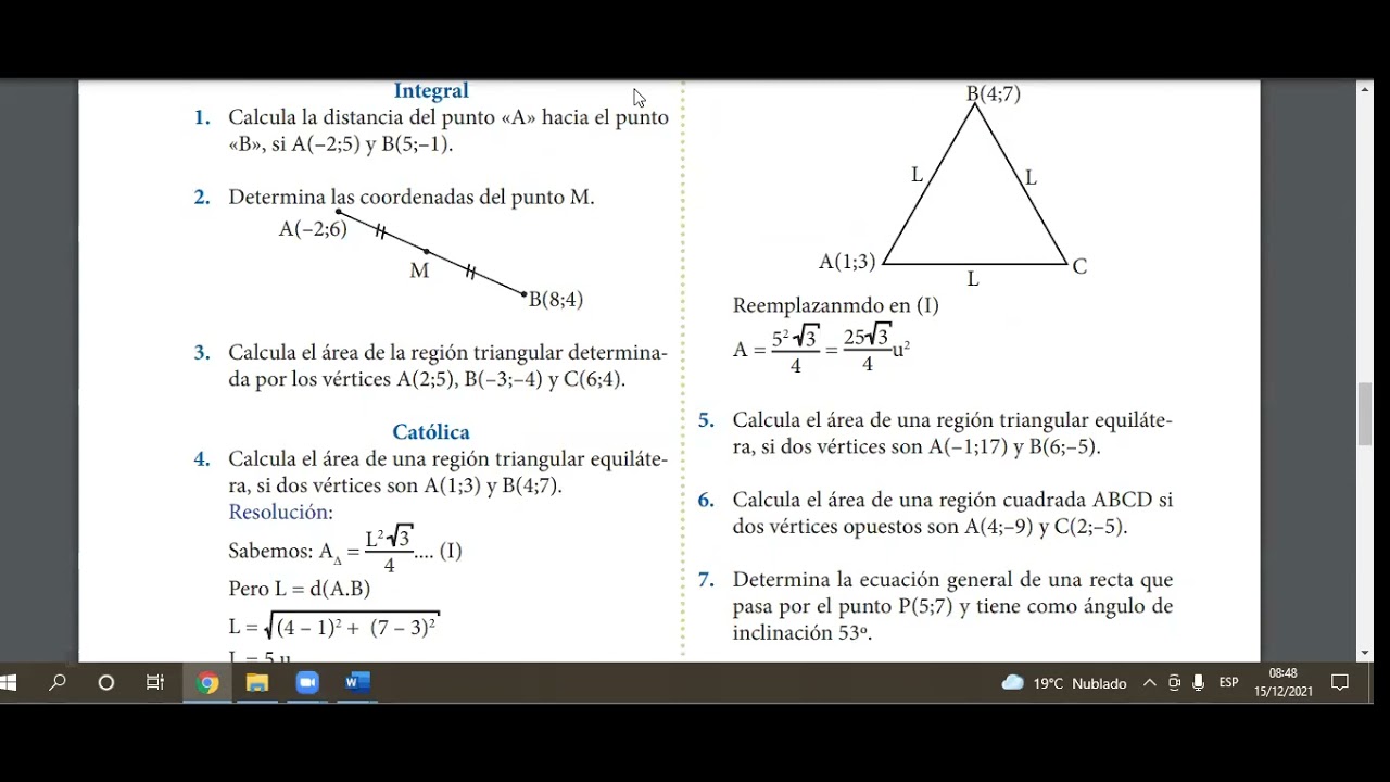 Tema 28 :  Repaso de Geometría (4° secundaria)