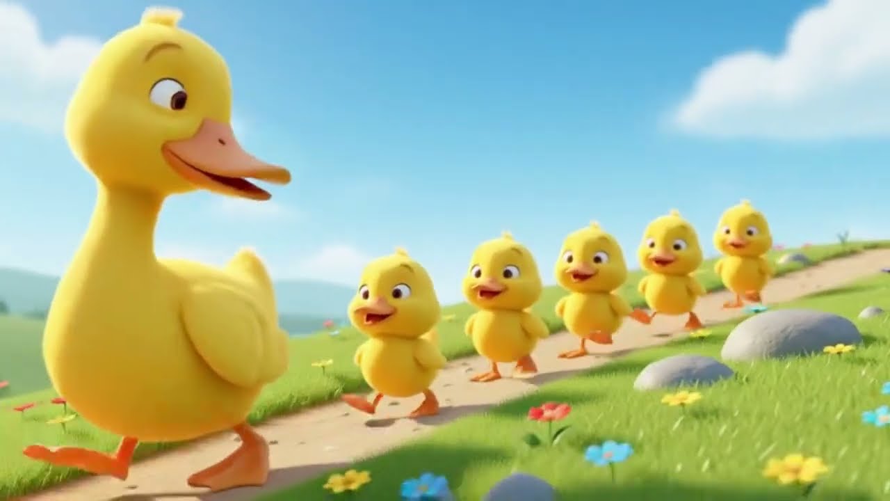 Five Little Ducks-Nursery Rhymes-Learning songs | Good Kids Channel