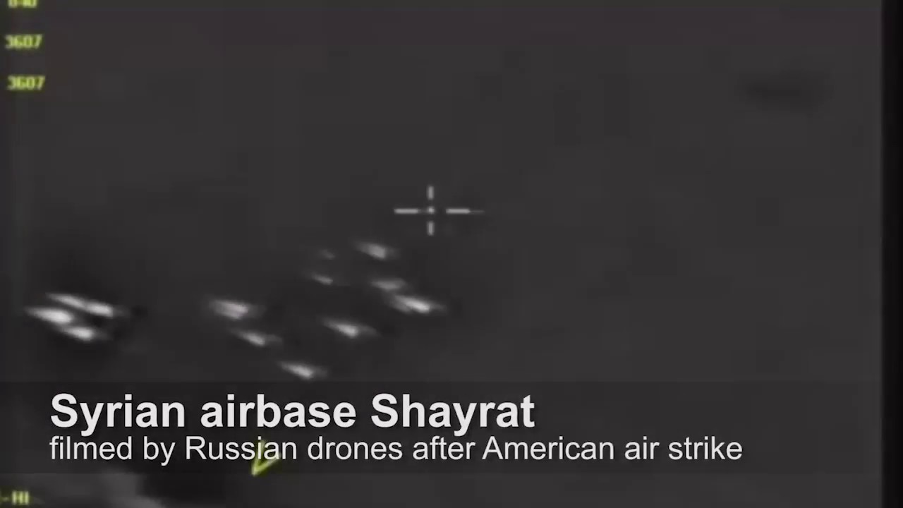 The After Math Of Syrian Air Base That The U.S Bombed