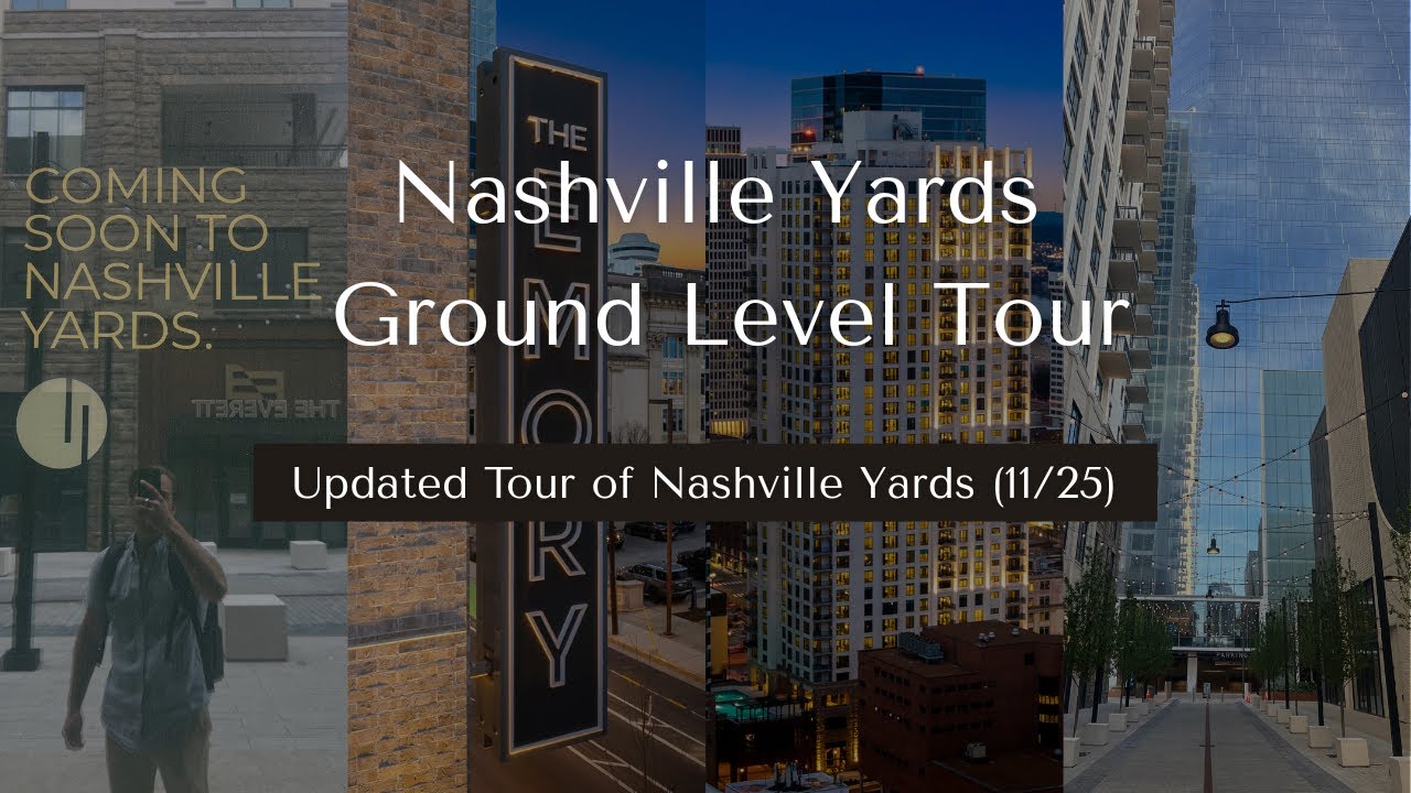 Walking Tour of Nashville Yards | See The Future of Downtown Nashville Living + Surprise Sneak Peek👀