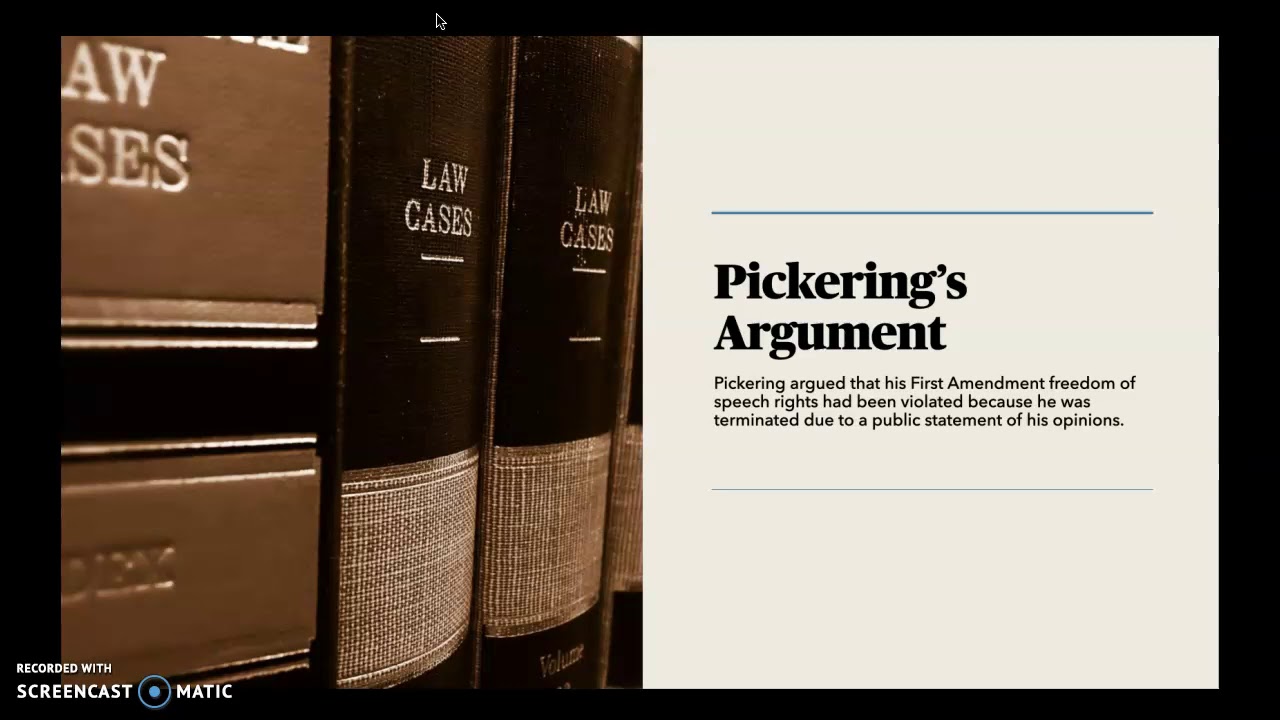 Pickering v  Board of Education