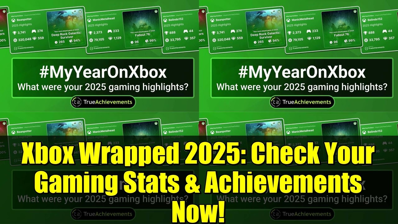 Xbox Wrapped 2025: проверьте свою игровую статистику и достижения прямо сейчас!