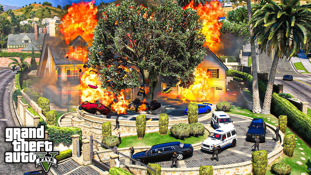 GTA 5 : EL RUBIO DESTROYED FRANKLIN'S MANSION  | WEB SERIES മലയാളം #401