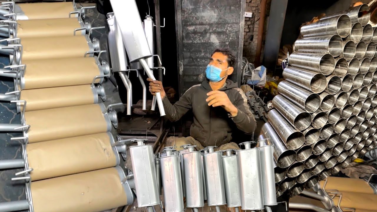 Car Exhaust Muffler Manufacturing Process | Amazing Manufacturing Process