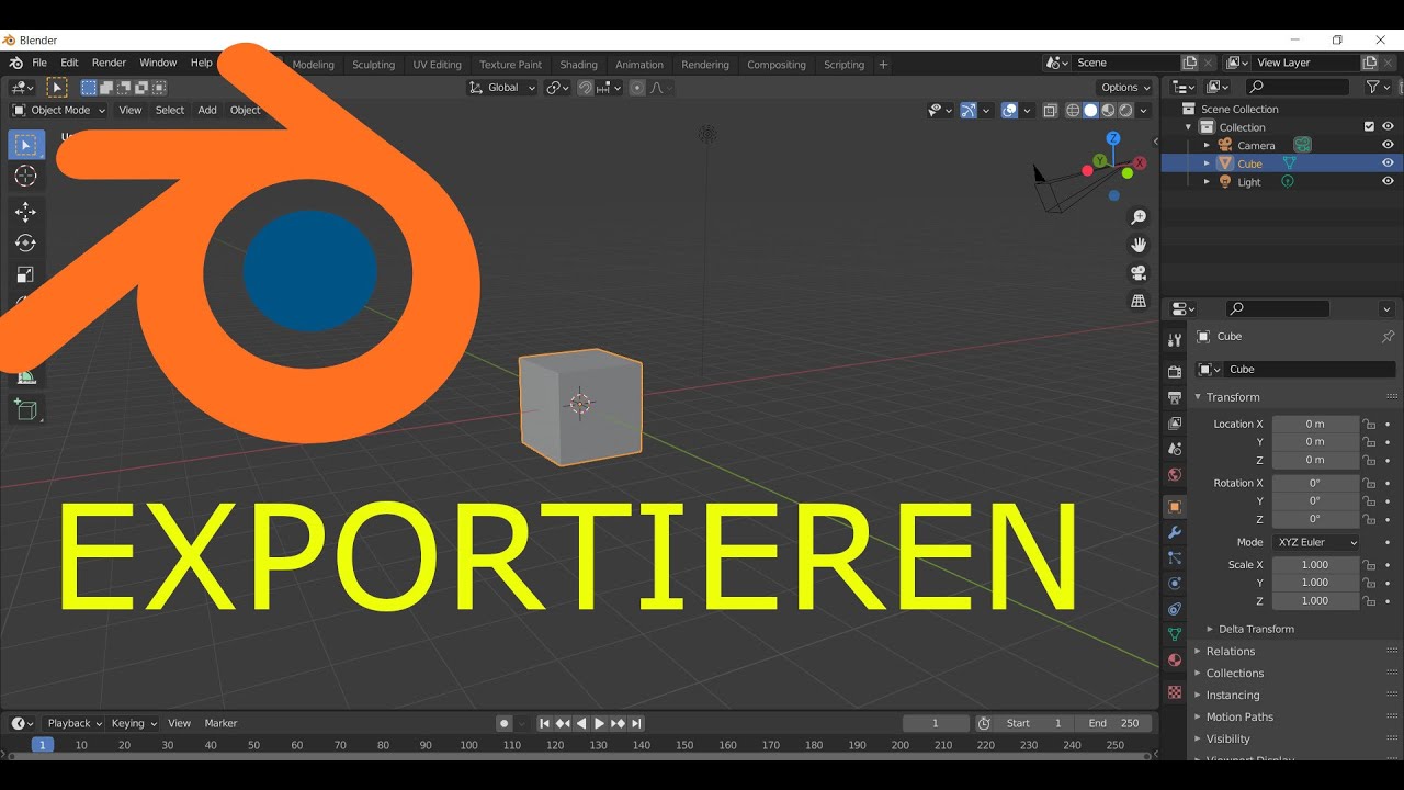Wie man in Blender das Video exportiert I Tutorial Deutsch I JoLeKa Tutorials