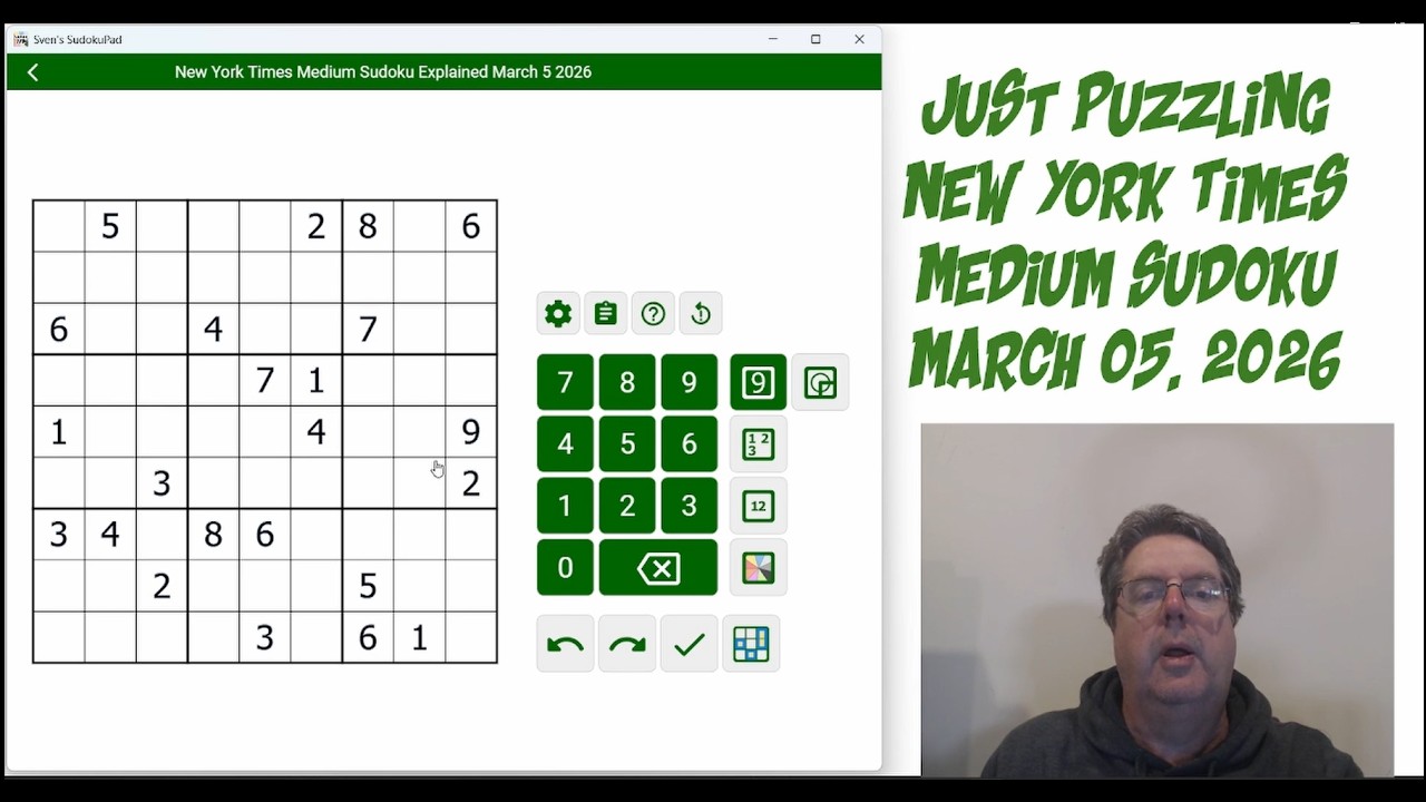 New York Times Medium Sudoku March 5 2026