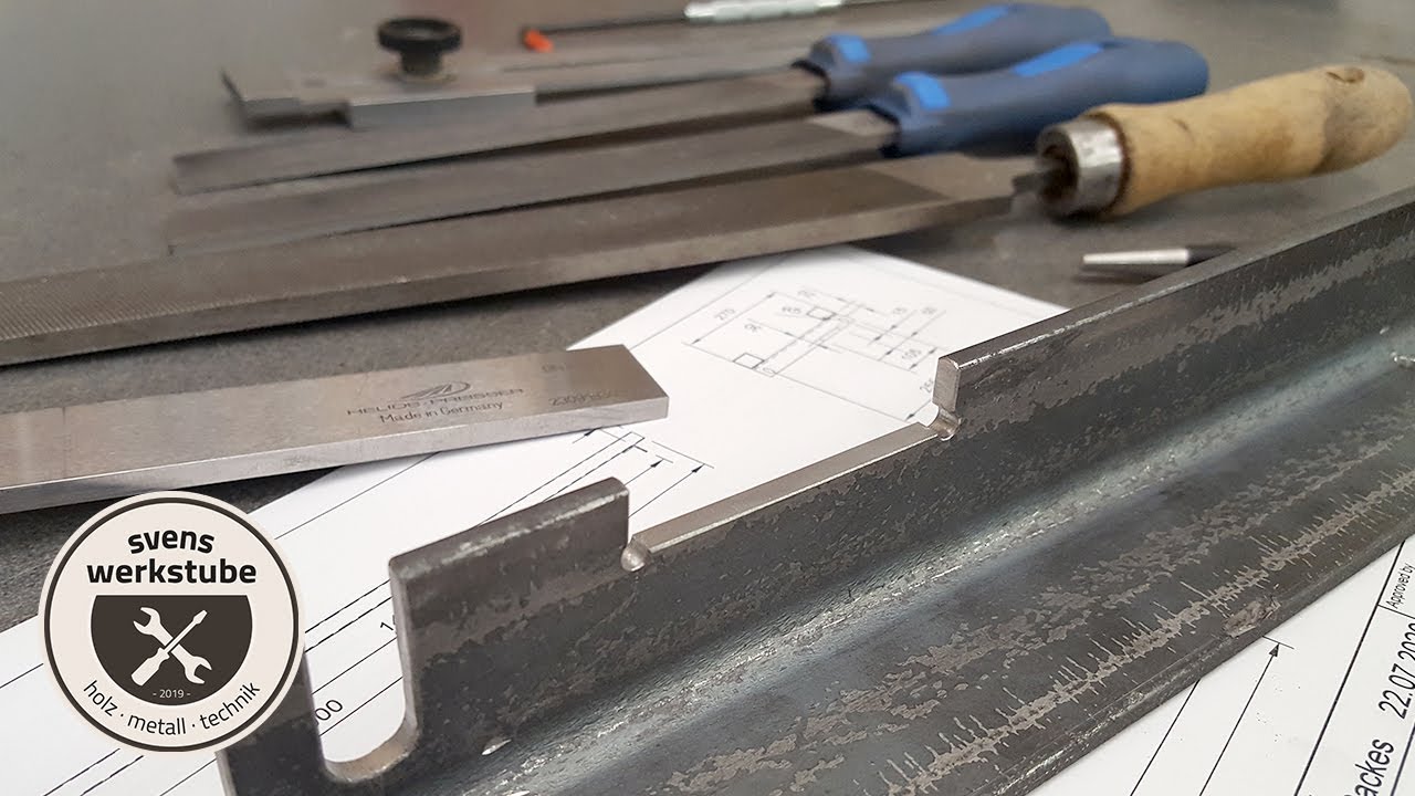 Metallbearbeitung | Eine Aussparung in Stahl per Hand herstellen