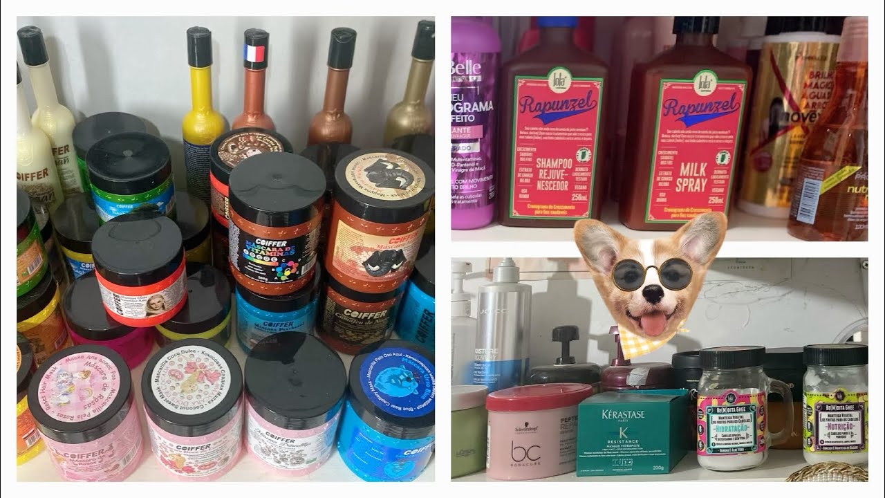 TOUR COMPLETO por todos os meus produtos de cabelo 2022
