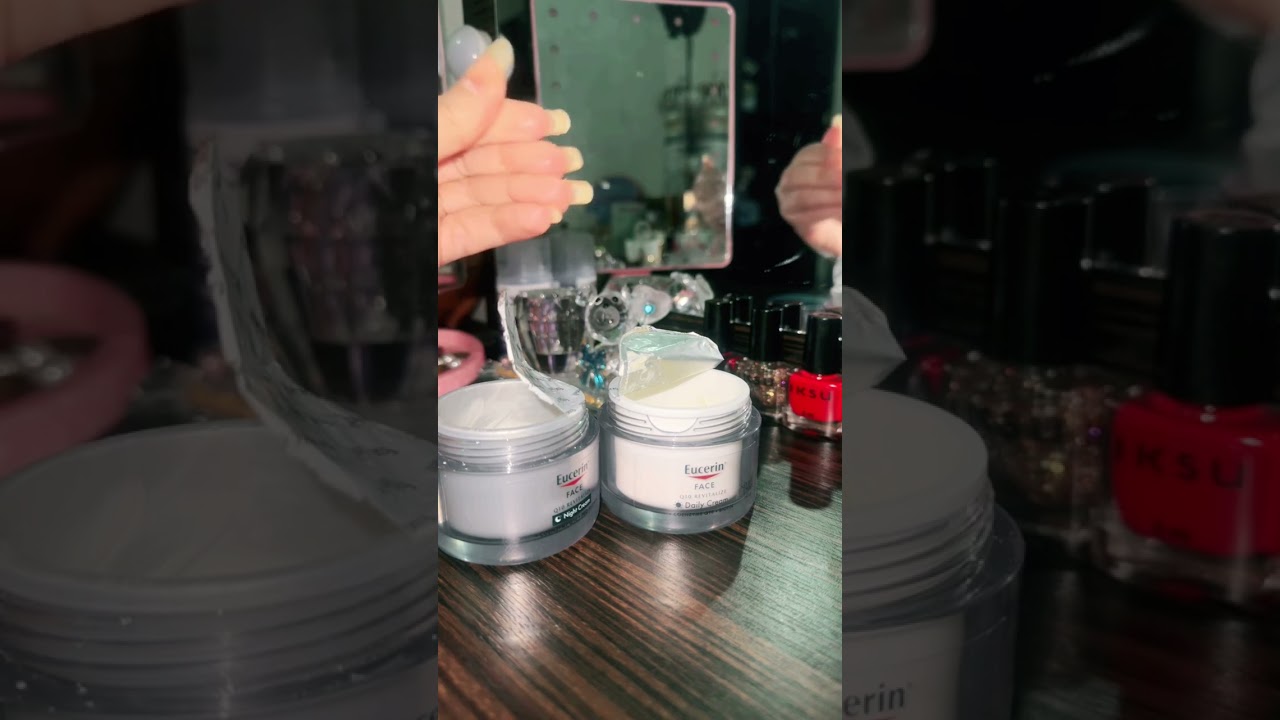 تجربتي مع كريم #eucerin لإزالة التجاعيد وشد الوجه في وقت وجيز#trend #explore 