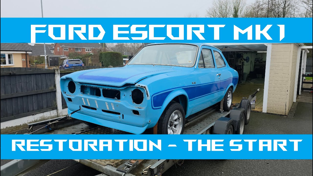 Ford Escort Mk1 1968 года выпуска - выезжает из гаража на реставрацию!
