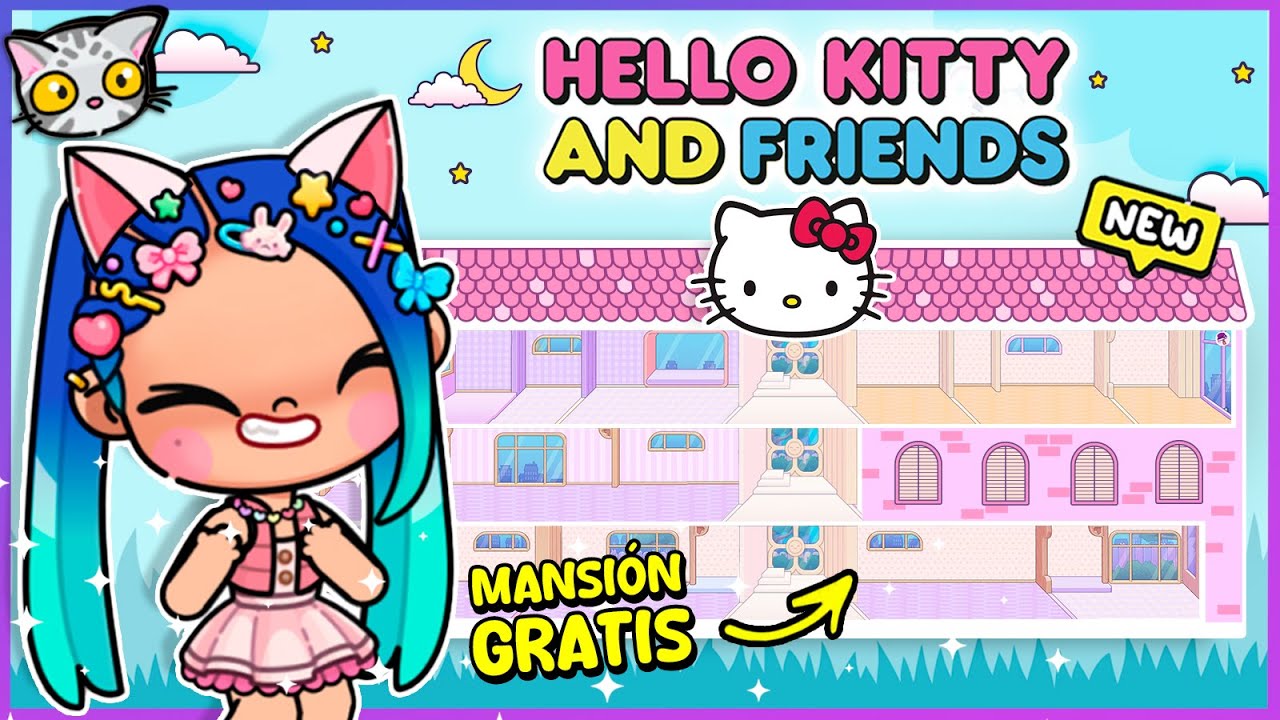 🌸 ¡Creo GRATIS la MANSIÓN SANRIO para Hello Kitty, Kuromi, My Melody y Cinnamoroll! | PARTE 1