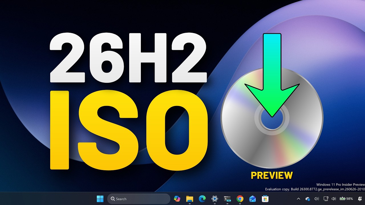 Скачать ISO-образ Windows 11 26H2 // Предварительная версия
