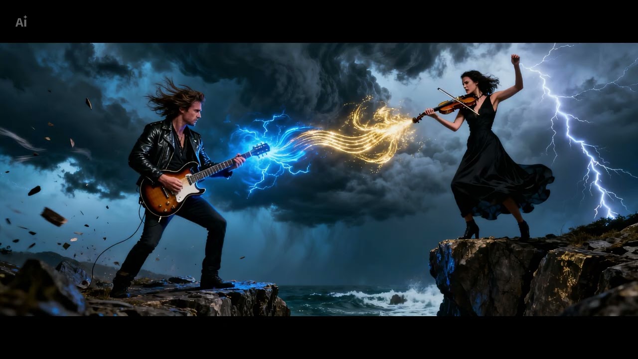 Guitar vs Violin Battle At Dawn