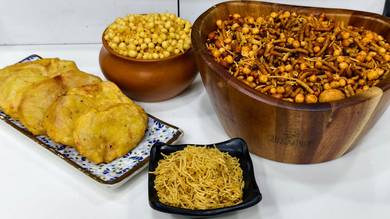 🆓🆕🔴 Live layered aloo pakode and besan bhujiya and mix chivda