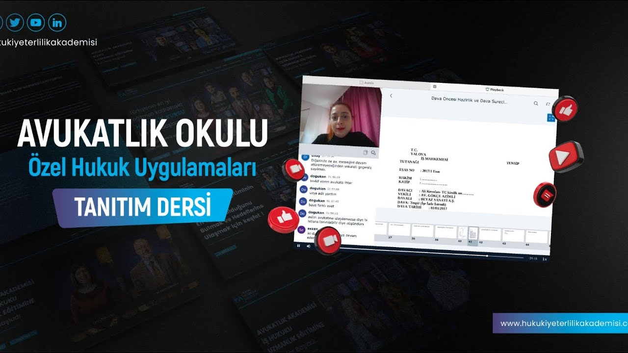 AVUKATLIK OKULU, ÖZEL HUKUK UYGULAMALARI TANITIM DERSİ #hukukiyeterlilikakademisi #avukatlıkokulu