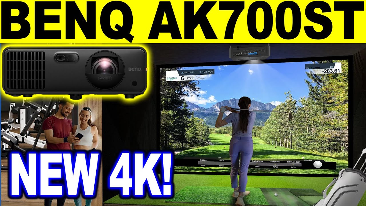 Best 4K Golf Simulator Projector for 2025? BenQ AK700ST Full Review!