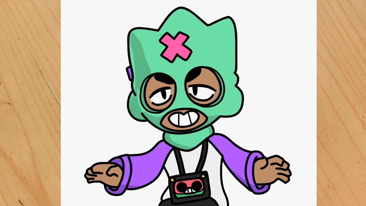 Como desenhar o Ollie facil passo a passo Brawl Stars