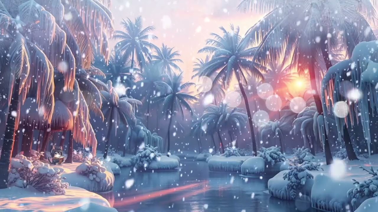 * reading in the snow ~ winter animal screensaver saver ~ relaxing Lofi music