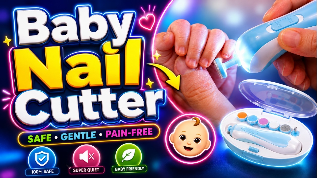 Baby Nail Trimmer & Cutter Review | Safe Electric Nail File for Newborns & Kids