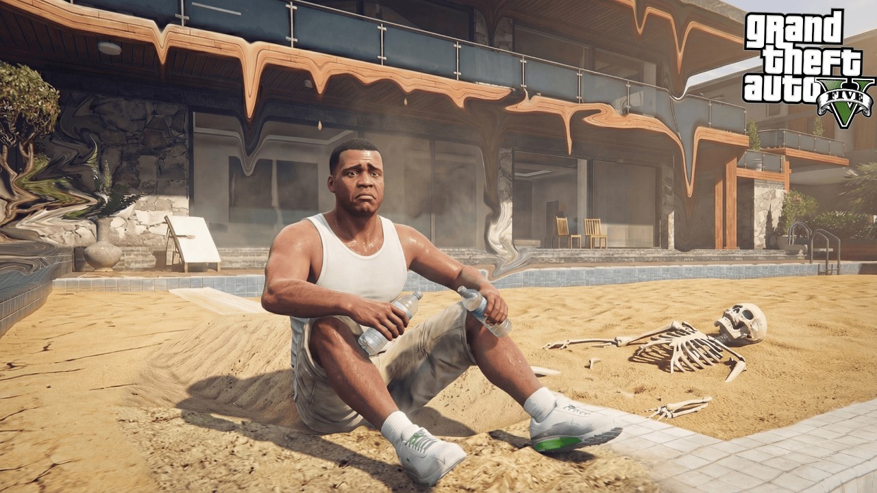 GTA 5: Franklin and Chop Stuck in 2000°C Heat on the Hottest Day in Gta 5