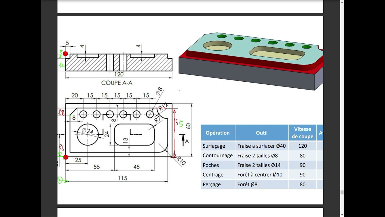 Programmation CNC fraisage (EXERCICE)
