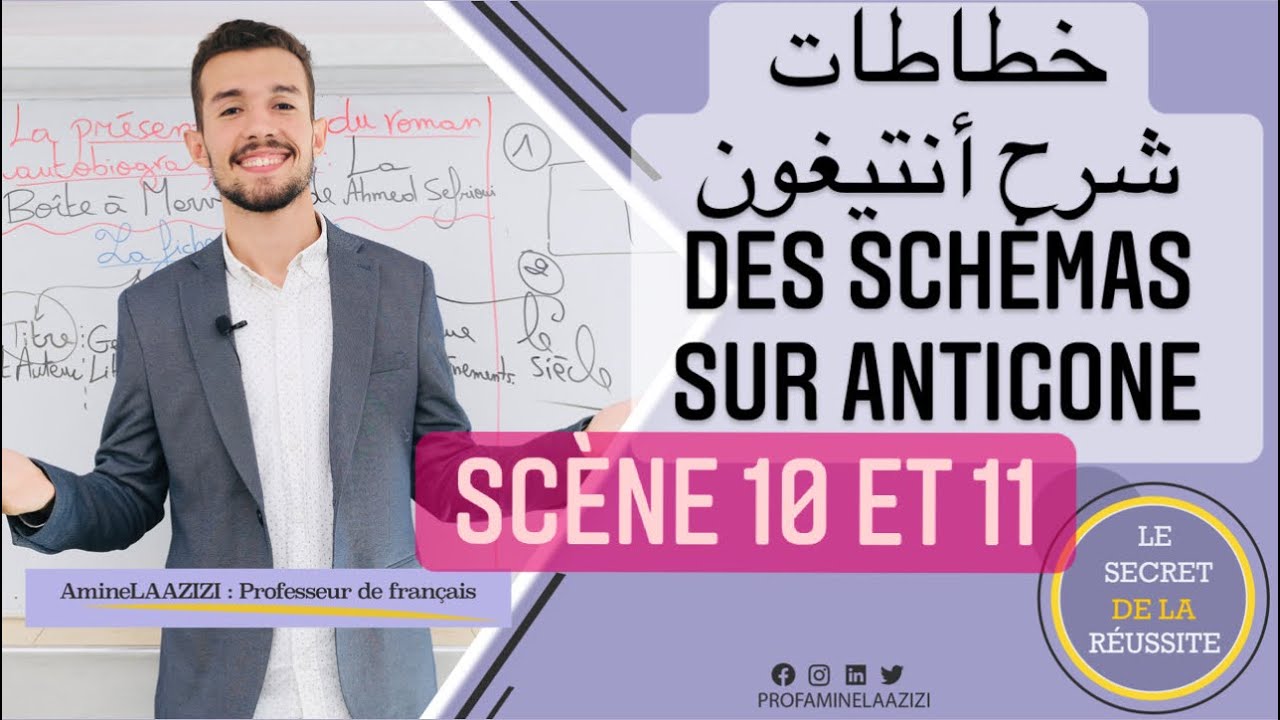 Antigone de Jean Anouilh avec PrAmine : Scènes 10 et 11 أجي تفهم مسرحيه انتيغون مع الأستاذ أمين