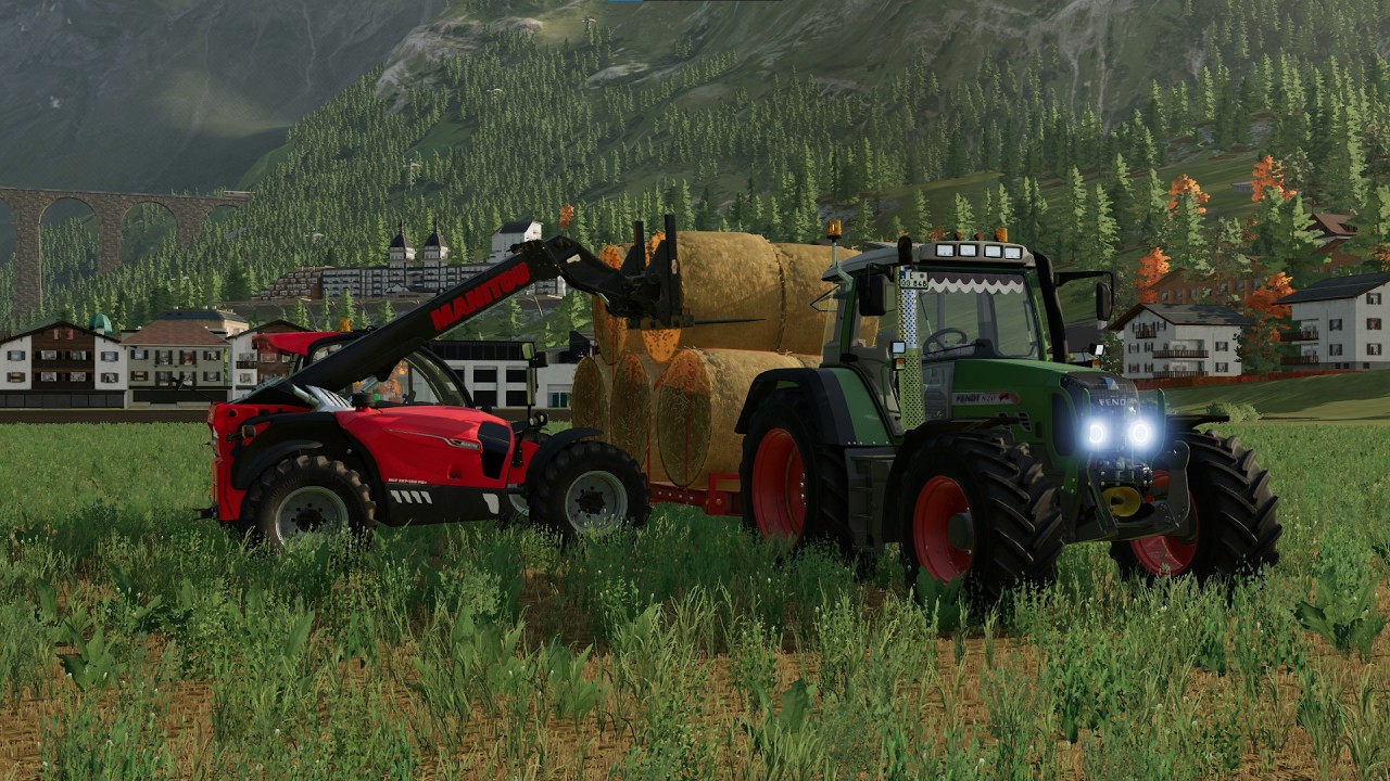 transporting flour and straw bales lFS22l Erlengrat