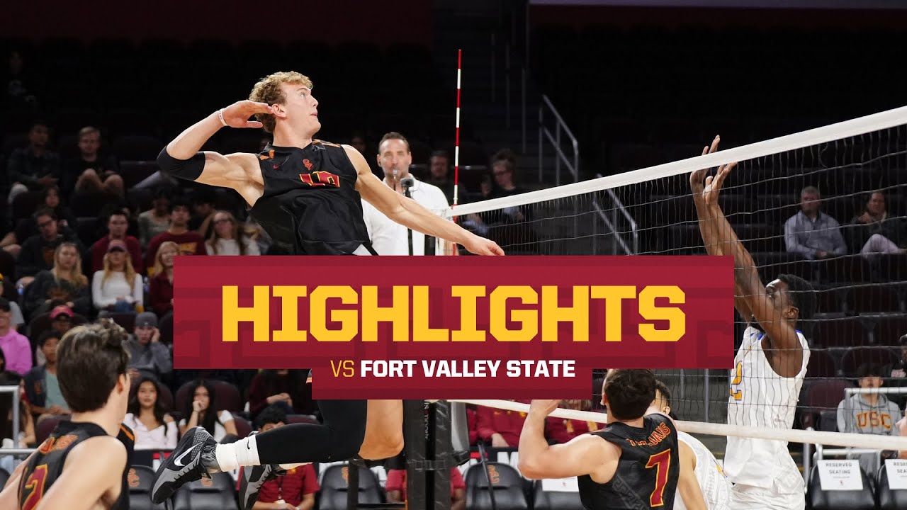 USC Men's Volleyball vs Fort Valley State Highlights | Trojans win 3-0